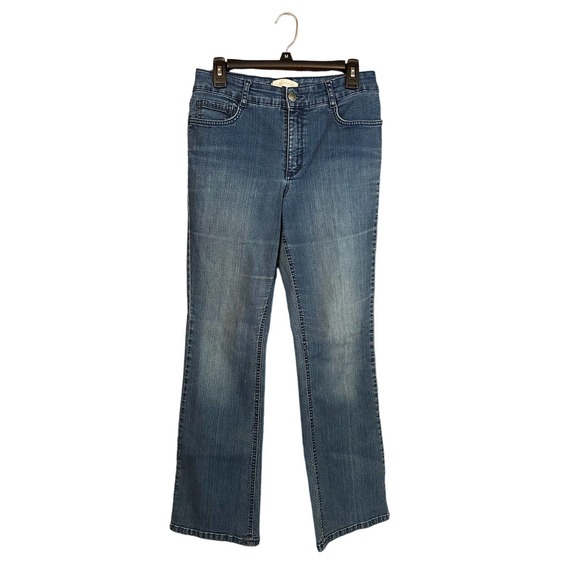 Laura Ashley Denim - Laura Ashley Women's Denim Embellished Pockets Straight Leg Jeans Size 10